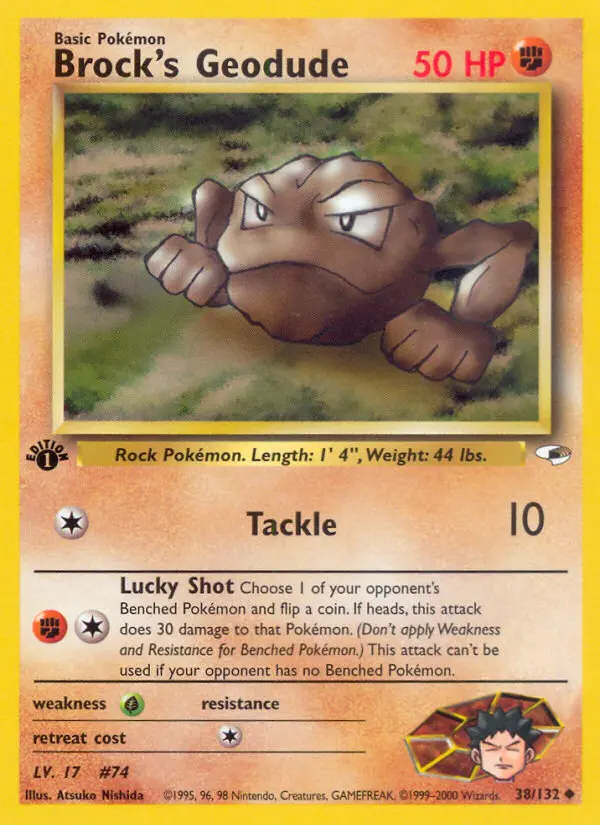 Brock's Geodude, Pokémon card