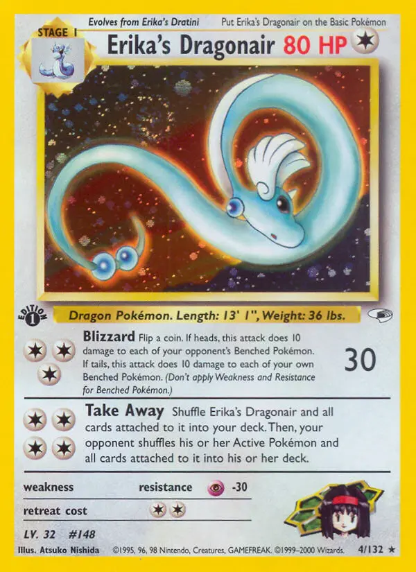 Erika's Dragonair, Pokémon card
