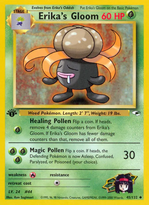 Erika's Gloom, Pokémon card