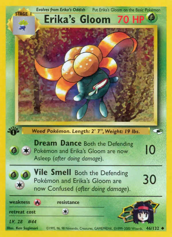 Erika's Gloom, Pokémon card
