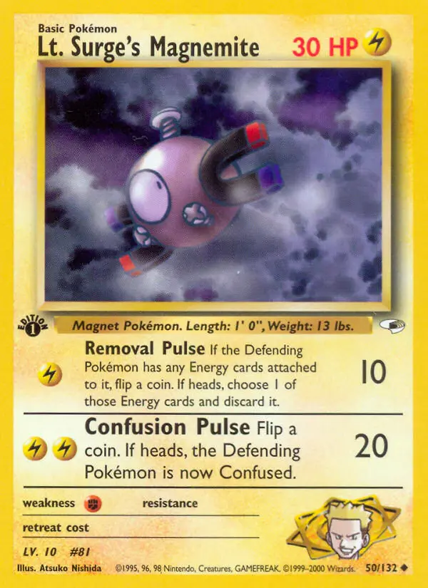 Lt. Surge's Magnemite, Pokémon card