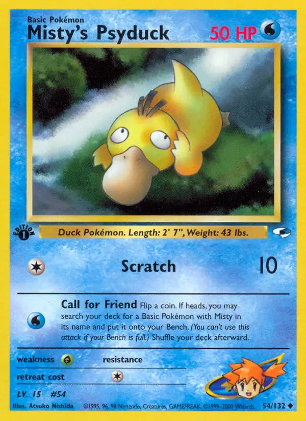Misty's Psyduck, Pokémon card