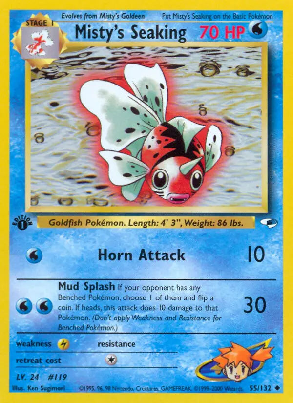 Misty's Seaking, Pokémon card