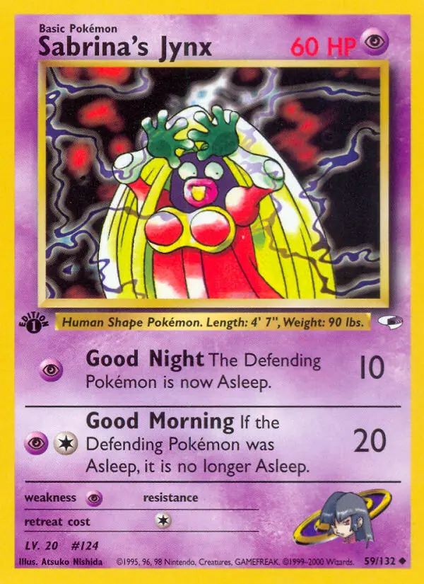 Sabrina's Jynx, Pokémon card