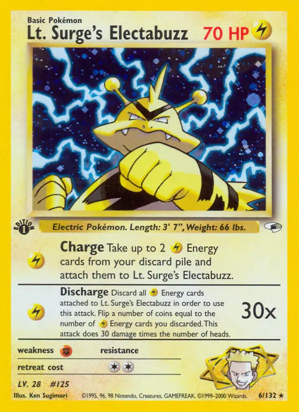 Lt. Surge's Electabuzz, Pokémon card