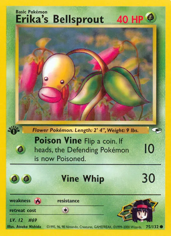 Erika's Bellsprout, Pokémon card