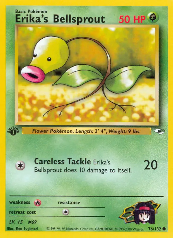 Erika's Bellsprout, Pokémon card