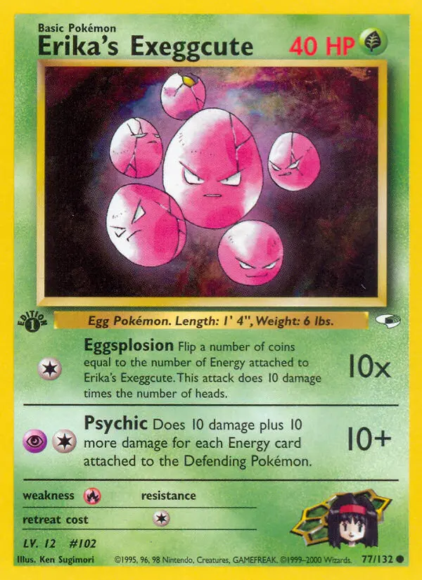 Erika's Exeggcute, Pokémon card