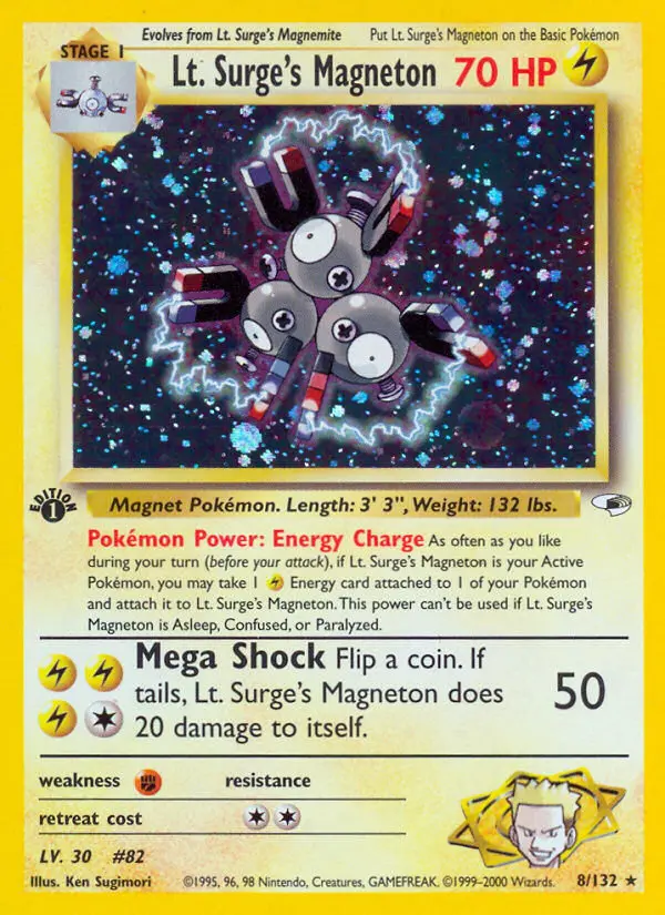 Lt. Surge's Magneton, Pokémon card