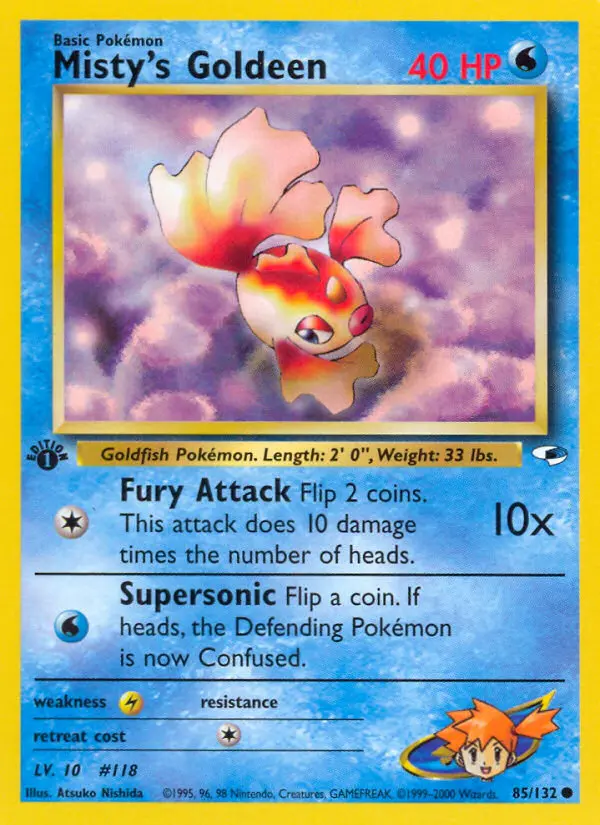 Misty's Goldeen, Pokémon card