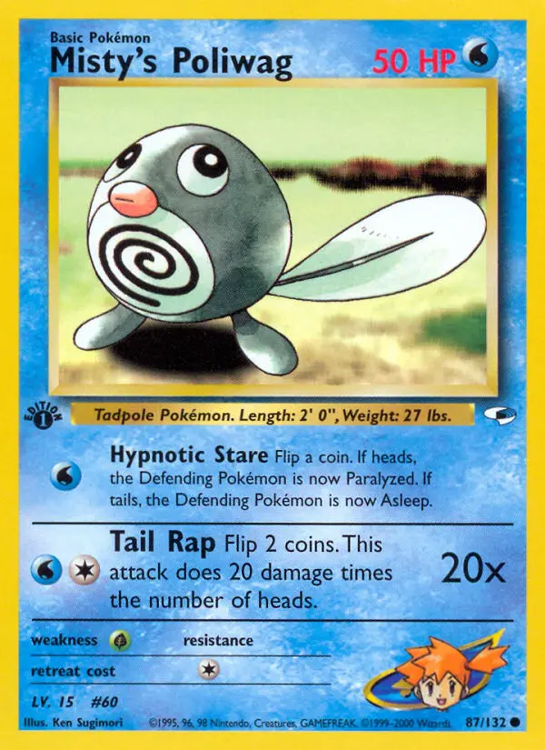 Misty's Poliwag, Pokémon card