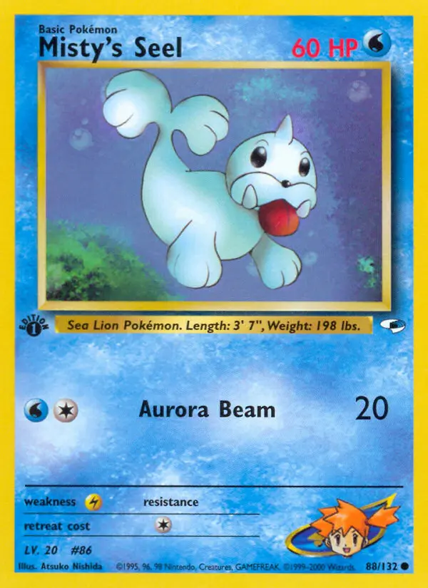 Misty's Seel, Pokémon card