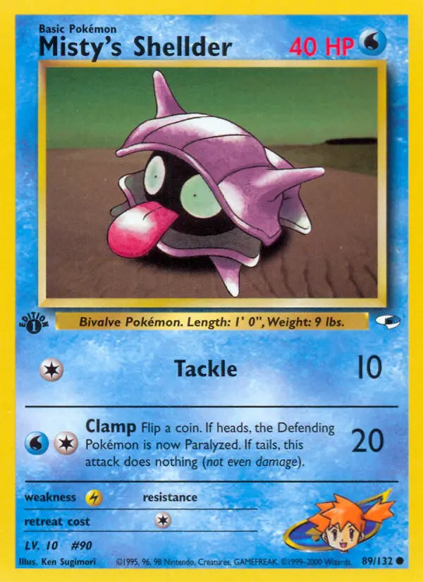 Misty's Shellder, Pokémon card