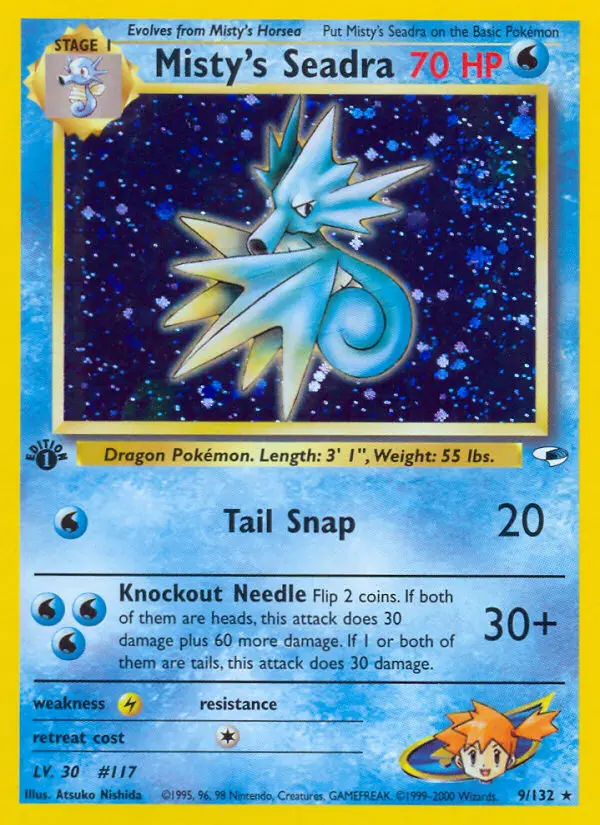 Misty's Seadra, Pokémon card