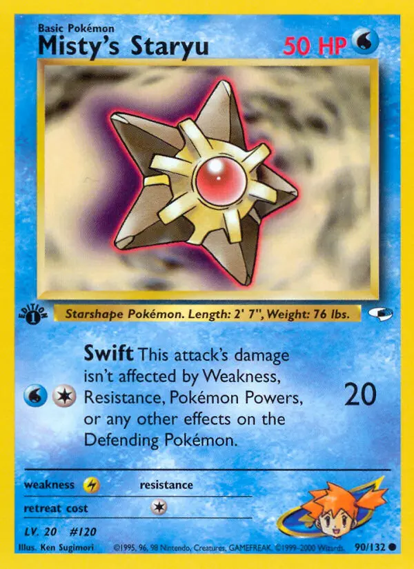 Misty's Staryu, Pokémon card