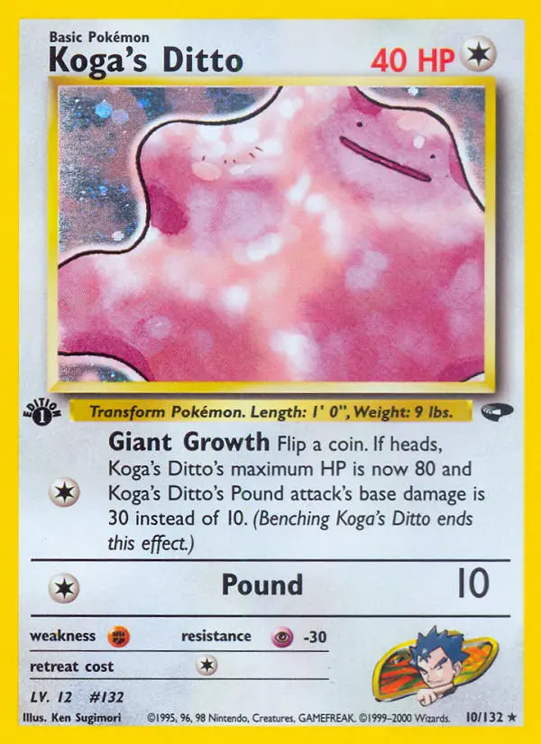 Koga's Ditto, Pokémon card