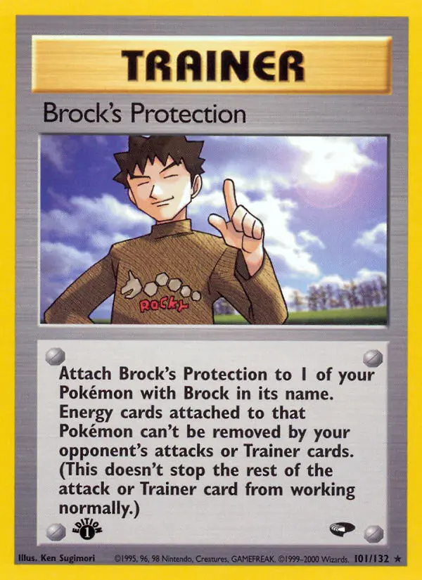 Brock's Protection, Pokémon card