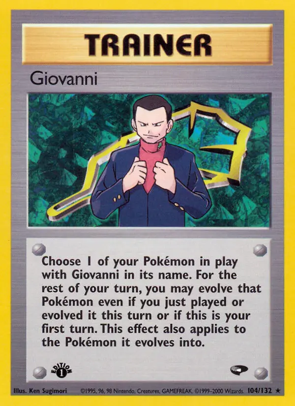 Giovanni, Pokémon card