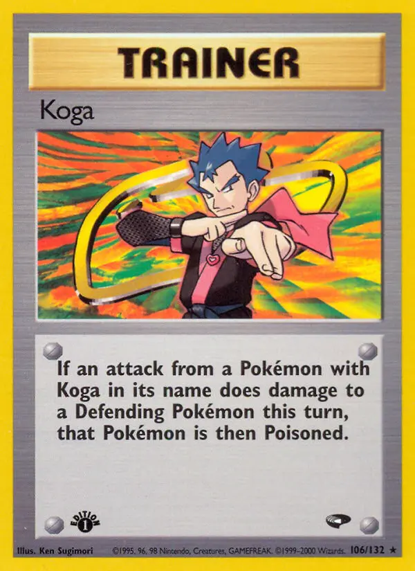 Koga, Pokémon card