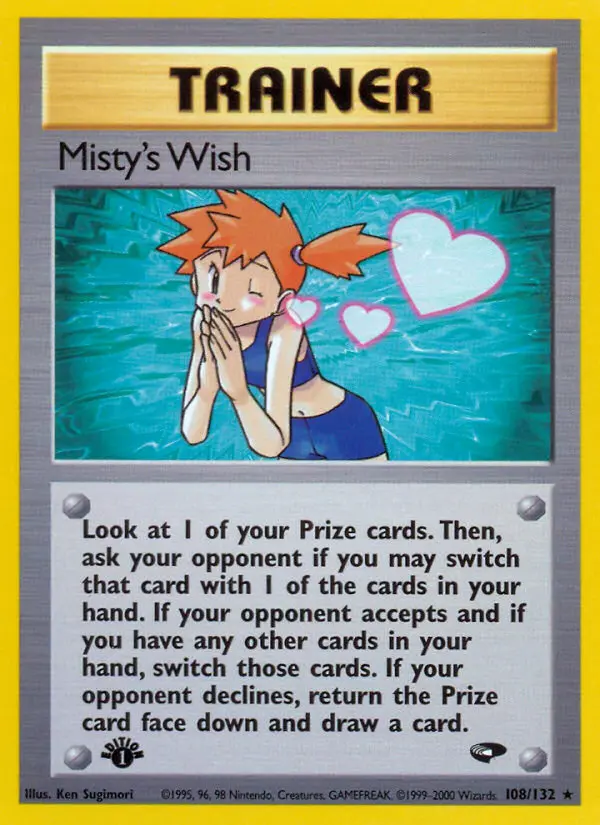 Misty's Wish, Pokémon card