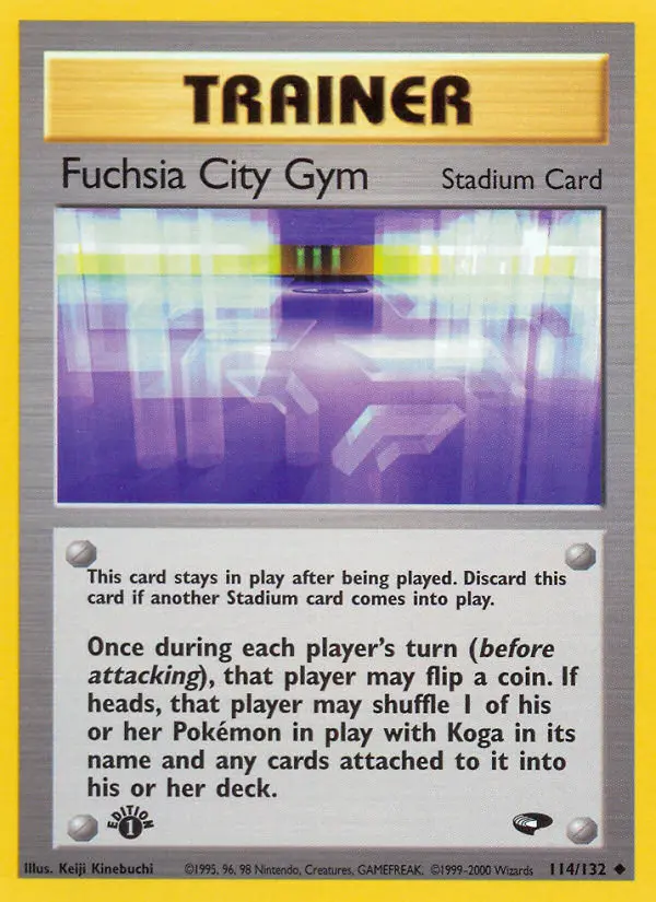 Fuchsia City Gym, Pokémon card
