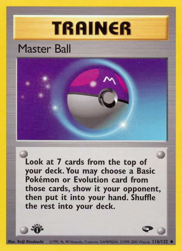 Master Ball, Pokémon card