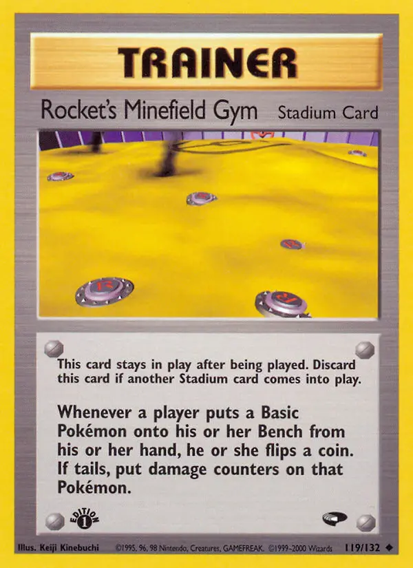 Rocket's Minefield Gym, Pokémon card