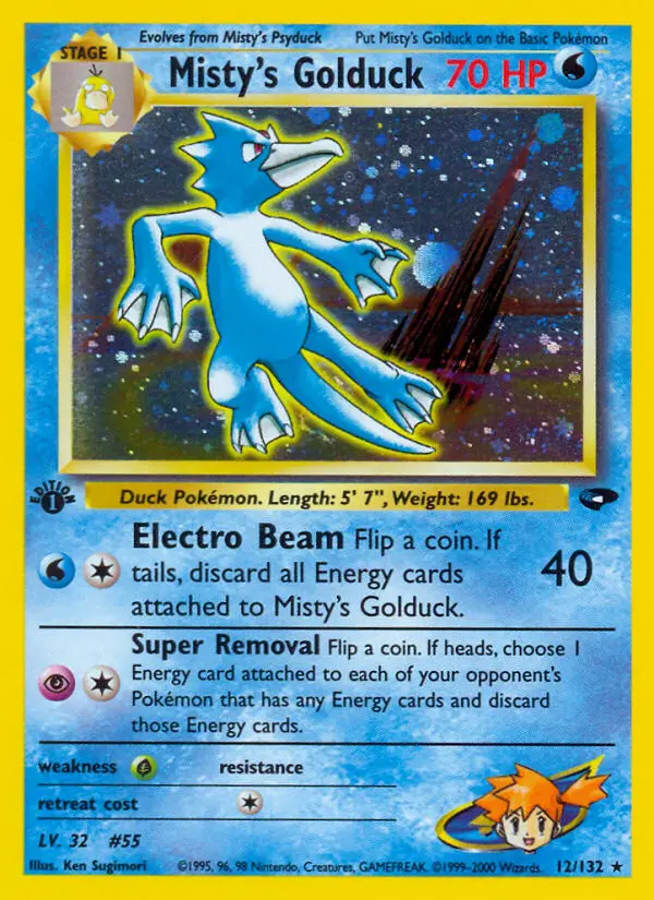 Misty's Golduck, Pokémon card