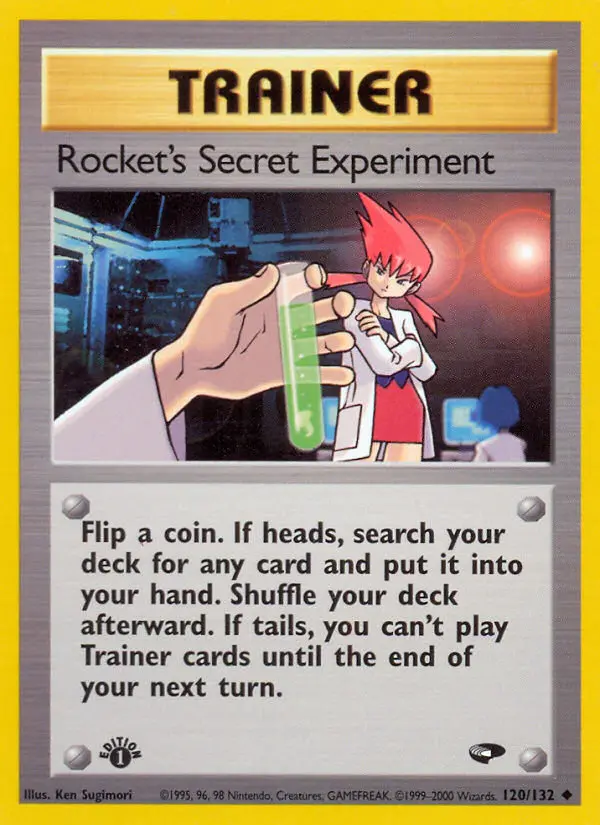 Rocket's Secret Experiment, Pokémon card