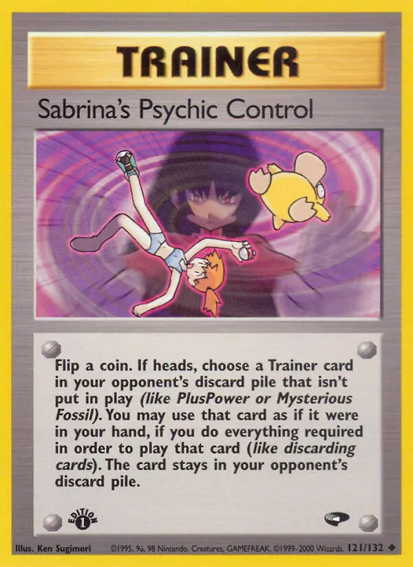 Sabrina's Psychic Control, Pokémon card