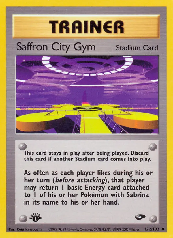 Saffron City Gym, Pokémon card