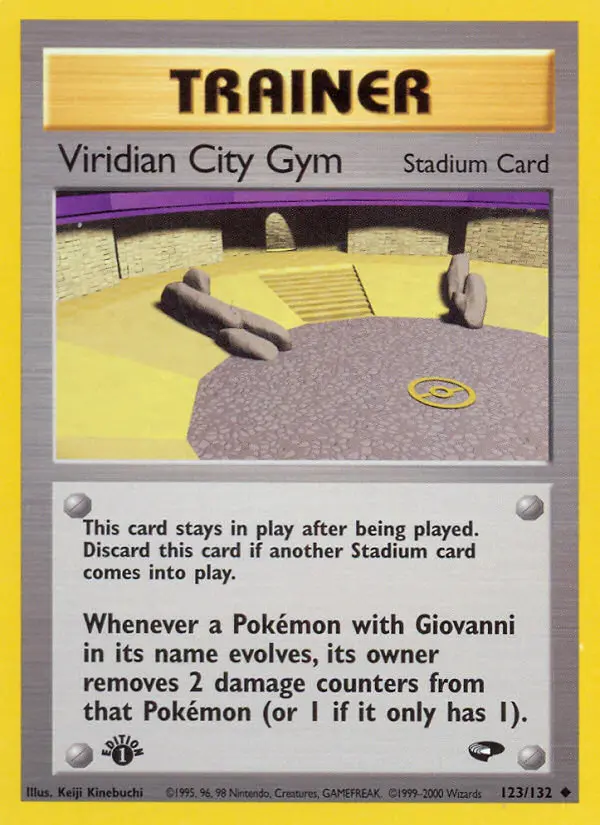 Viridian City Gym, Pokémon card