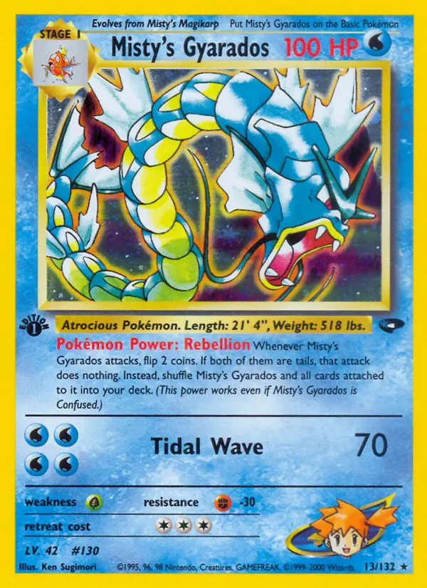Misty's Gyarados, Pokémon card