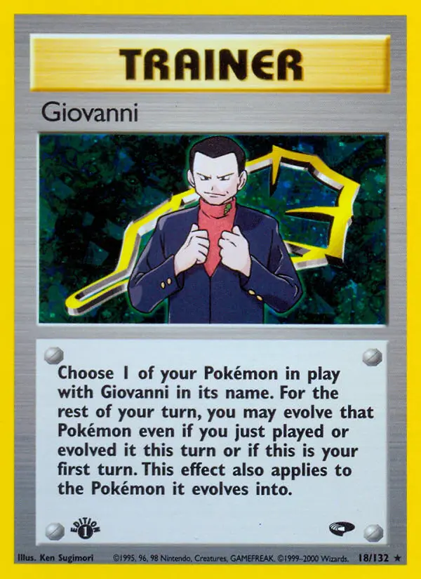 Giovanni, Pokémon card