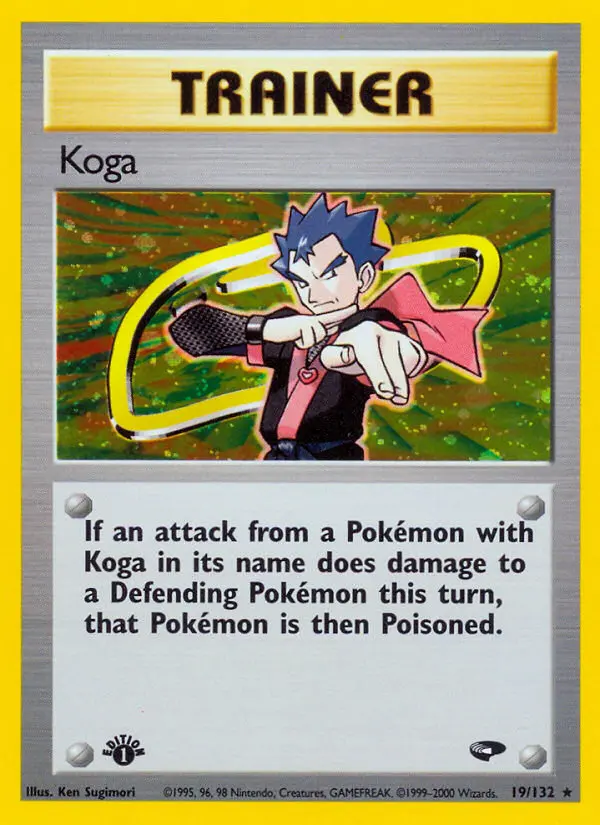 Koga, Pokémon card