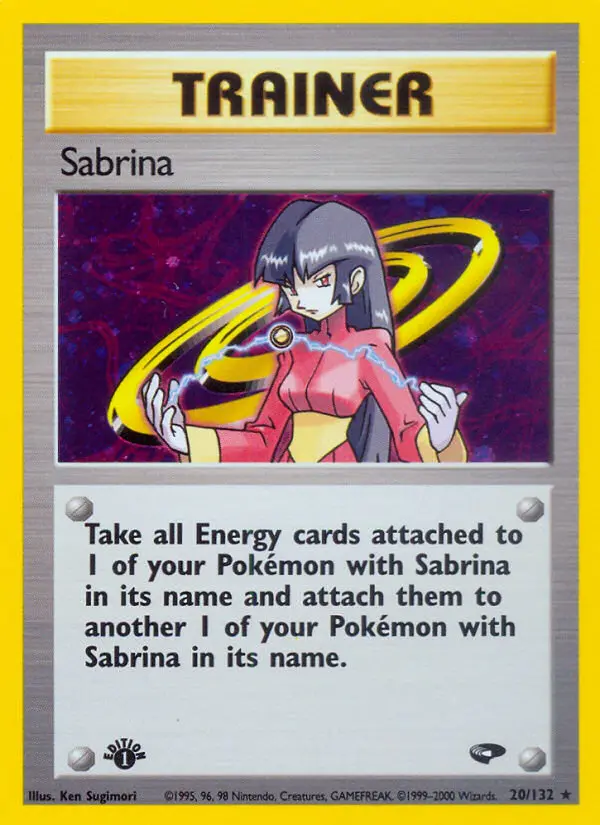 Sabrina, Pokémon card