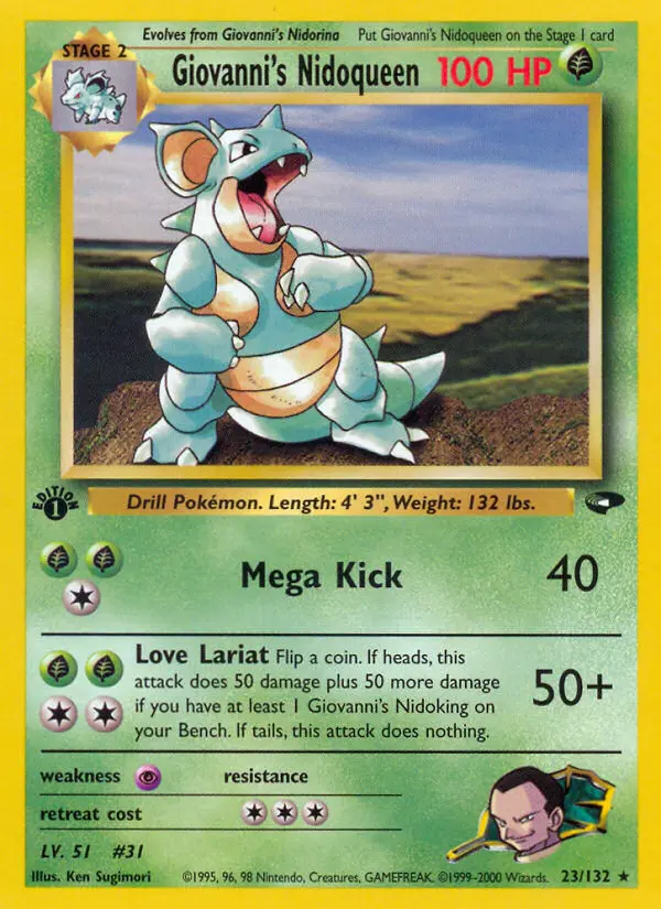 Giovanni's Nidoqueen, Pokémon card