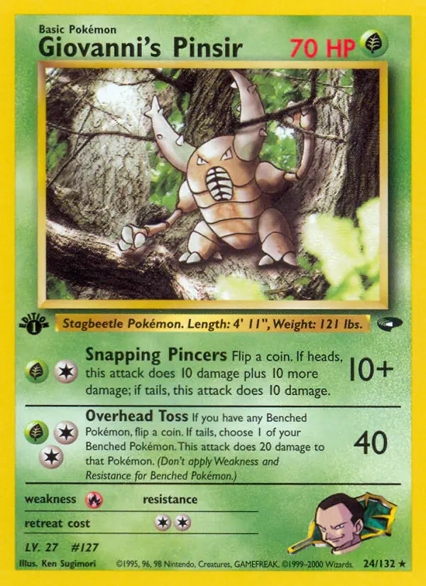 Giovanni's Pinsir, Pokémon card