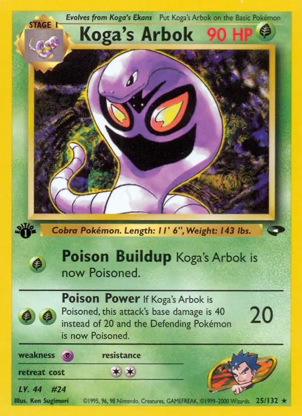 Koga's Arbok, Pokémon card