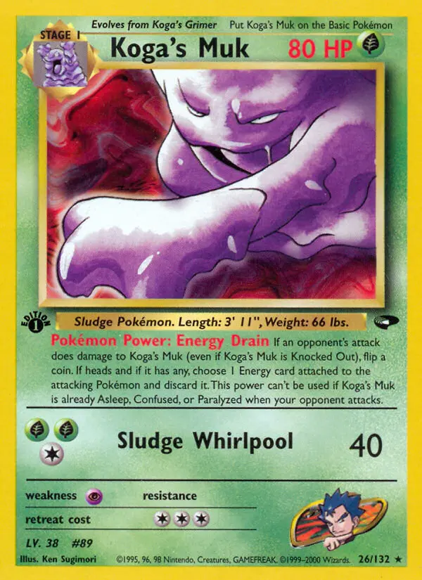Koga's Muk, Pokémon card