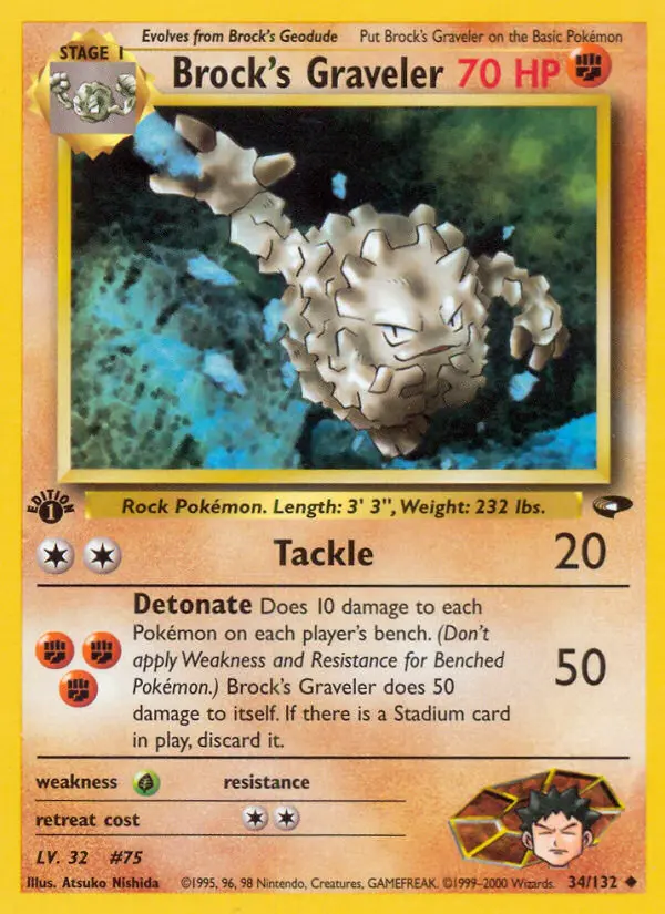 Brock's Graveler, Pokémon card