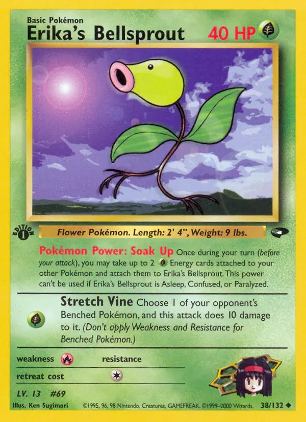 Erika's Bellsprout, Pokémon card