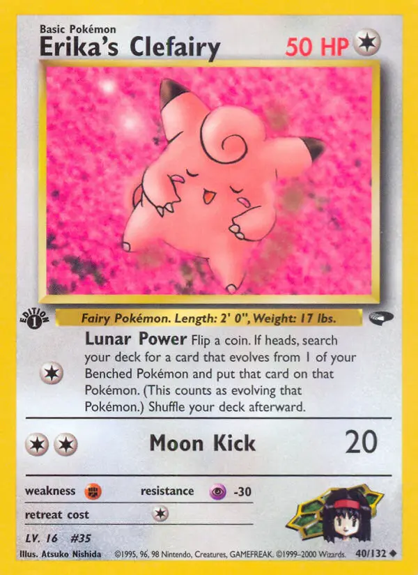 Erika's Clefairy, Pokémon card