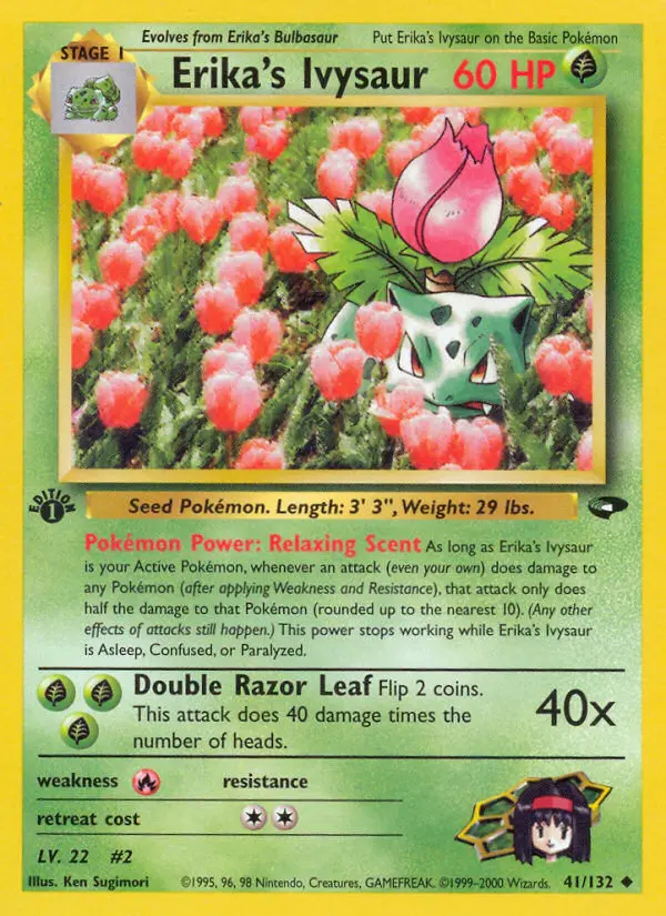Erika's Ivysaur, Pokémon card