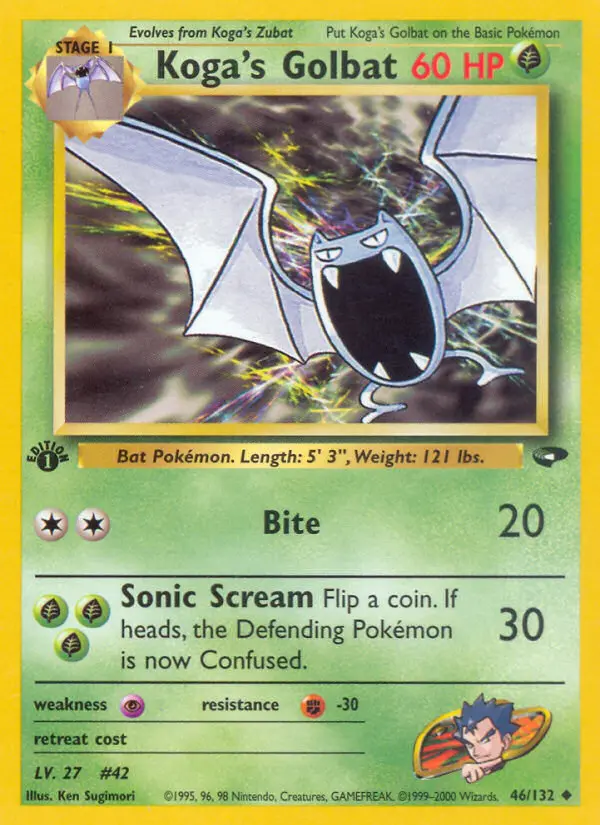Koga's Golbat, Pokémon card