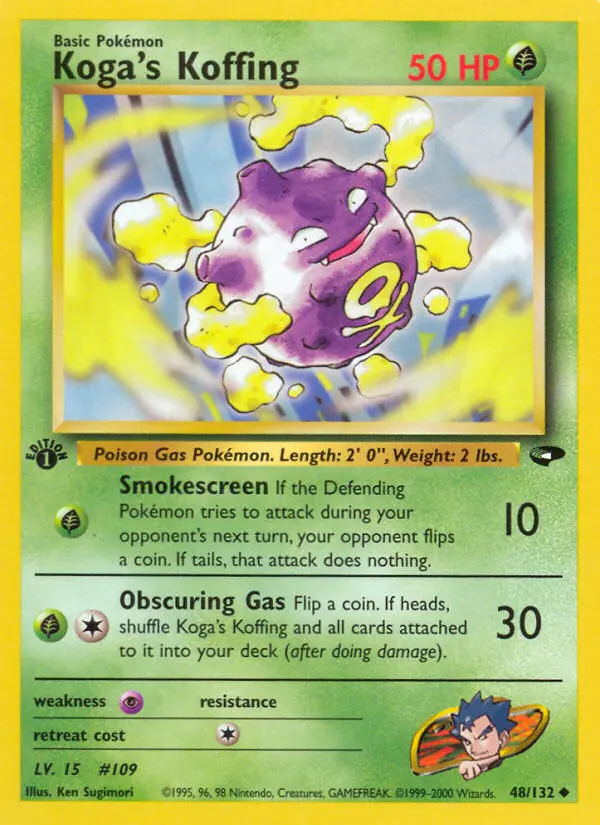 Koga's Koffing, Pokémon card