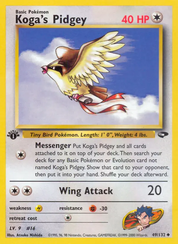 Koga's Pidgey, Pokémon card