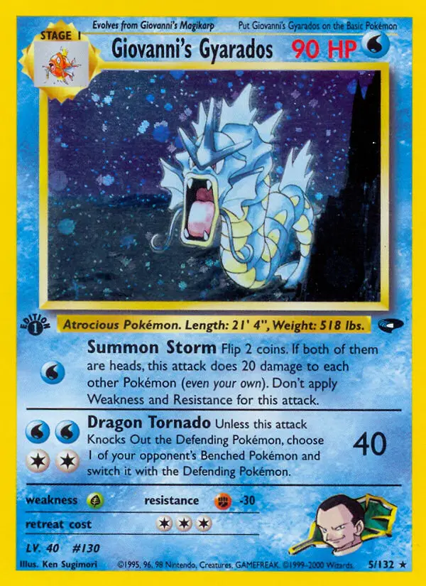 Giovanni's Gyarados, Pokémon card