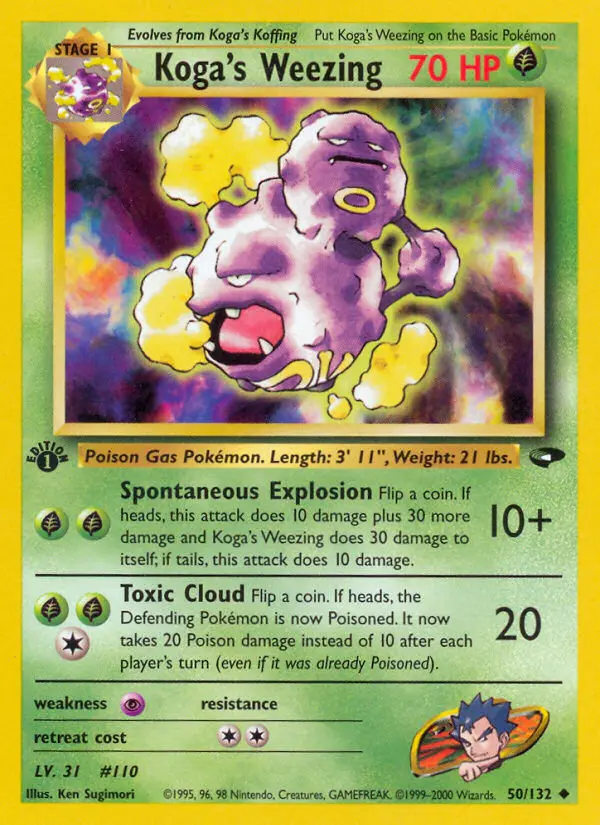Koga's Weezing, Pokémon card