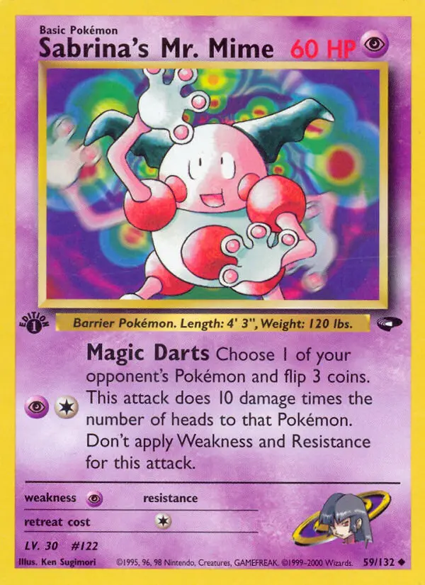 Sabrina's Mr. Mime, Pokémon card